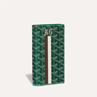 SAINT-LAMBERT 钱包(条纹与姓名缩写)