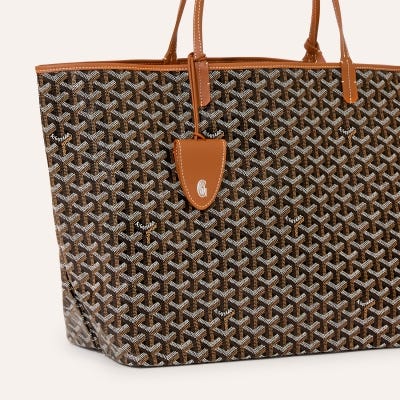 SAC SAINT LOUIS CROC GM BANDES INITIALES 