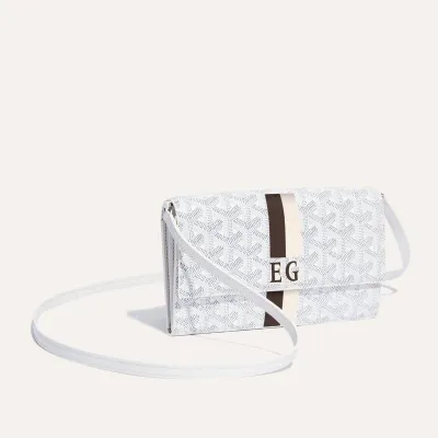 PORTEFEUILLE POCHETTE VARENNE 3 BANDES INITIALES 